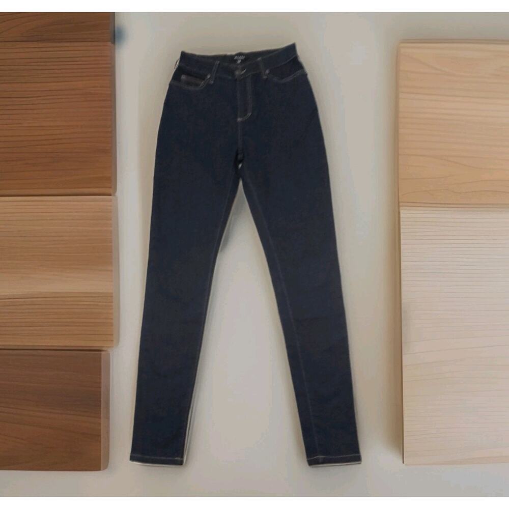 Milano Di Rouge Women's Logo Denim Jeans Indigo Size 29 - Picture 2 of 9